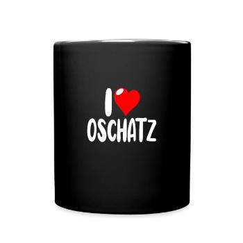 Oschatz - Tasse einfarbig - Schwarz - Vorne