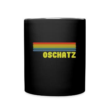 Oschatz - Tasse einfarbig - Schwarz - Vorne