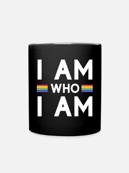 Pride Month - Ich bin, wer ich bin - LGBTQ+ - Tasse einfarbig - Schwarz