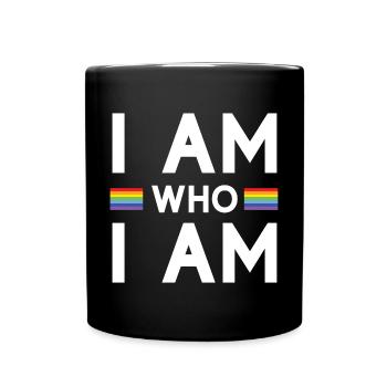 Mois de la fierté - Je suis qui je suis - LGBTQ+ - Mug uni - noir - Devant
