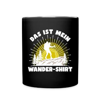 Wandern Statement Bergsteigen Klettern Statement - Tasse einfarbig - Schwarz - Vorne