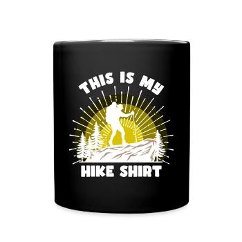 Bergsteigen Wanderer Wandern Bergwandern Statement - Tasse einfarbig - Schwarz - Vorne
