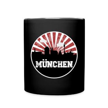 Munich Skyline Home Game - Full Colour Mug - black - Front