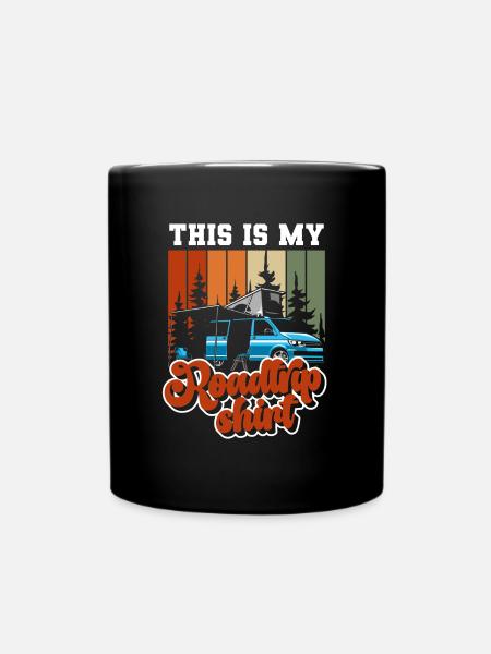 Urlaub Outdoor Sommer Auto - Tasse einfarbig - Schwarz