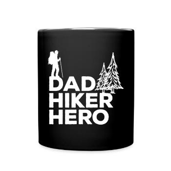 Nature Experience Hiking Routes Statement Hiking - Full Colour Mug - black - Front