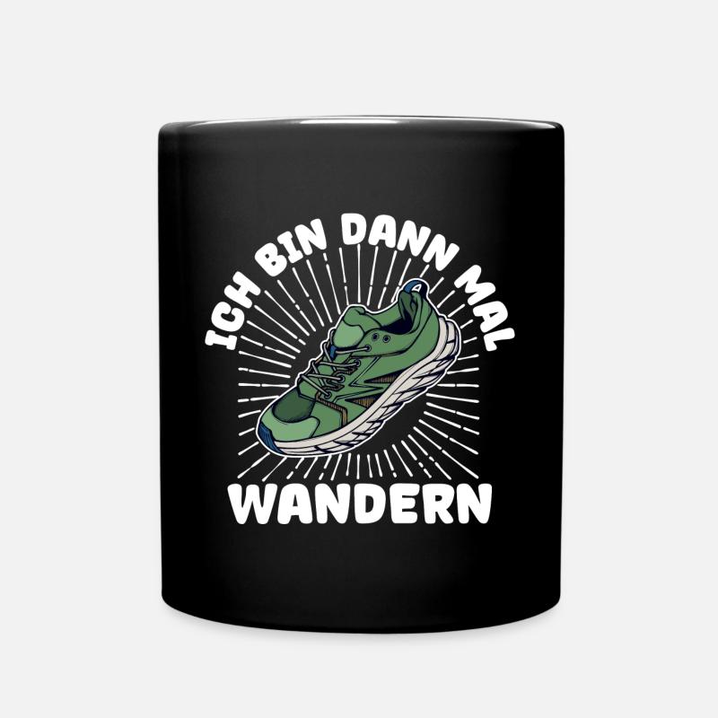 Wanderer Wandern Statement Klettern Naturliebhaber - Tasse einfarbig - Schwarz