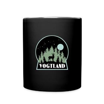 Vogtland - Tasse einfarbig - Schwarz - Vorne