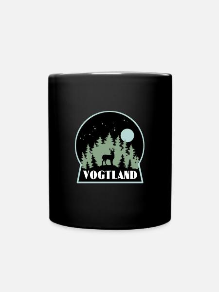 Vogtland - Tasse einfarbig - Schwarz