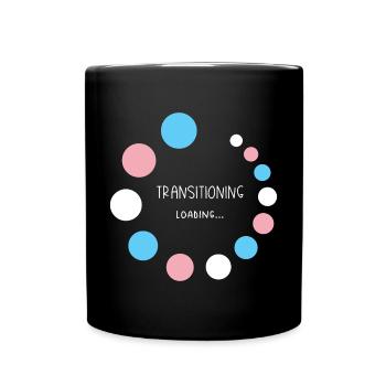 Pride Month - Transitioning... Loading - Full Colour Mug - black - Front