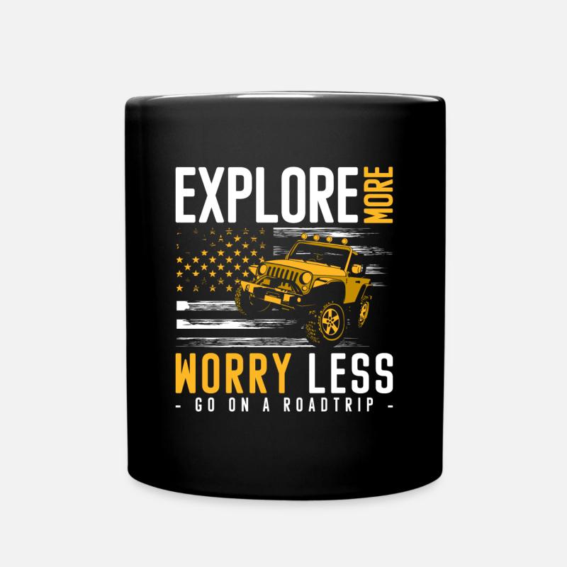 Liberté de la route d’aventure - Mug uni - noir