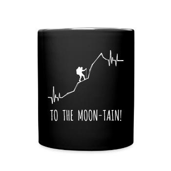 Hikers Hike Mountain Hiking Hiking Statement - Full Colour Mug - black - Front