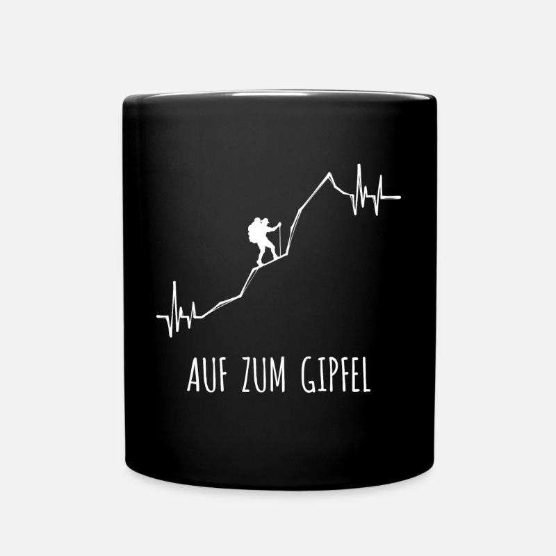 Bergsteigen Statement Wandern Wanderrouten Berge - Tasse einfarbig - Schwarz