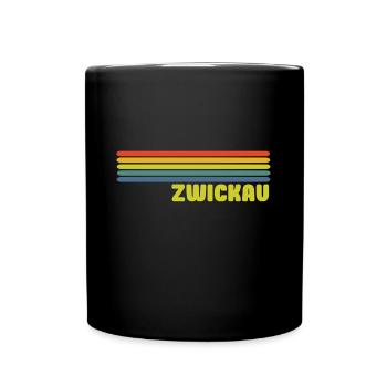 Zwickau - Tasse einfarbig - Schwarz - Vorne