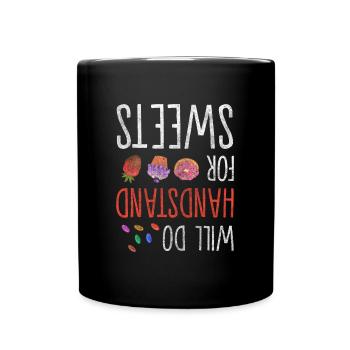 Candy Food Cookie Pastry - Full Colour Mug - black - Front