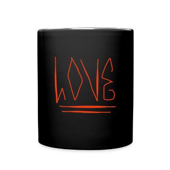 Love Liebe Amour - Full Colour Mug - black - Front