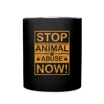 Animal Rights Activists Animals Animal Love Animal Shelter - Full Colour Mug - black - Front