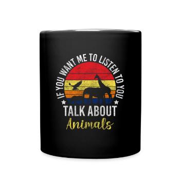 Animal Welfare Animal Animal Lovers - Full Colour Mug - black - Front