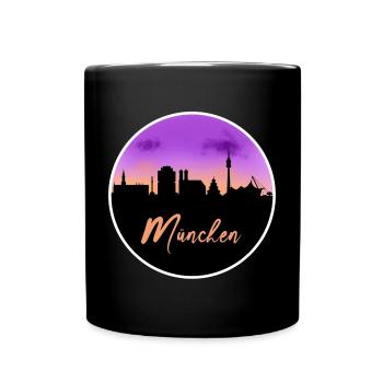 Munich Fine Skyline - Mug uni - noir - Devant