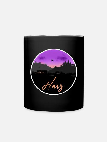 Harz Fine Skyline - Tasse einfarbig - Schwarz