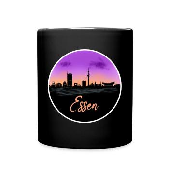 Essen Fine Skyline - Tasse einfarbig - Schwarz - Vorne