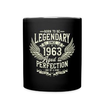 Légendaire depuis 1963 Vintage Vintage Anniversaire - Mug uni - noir - Devant