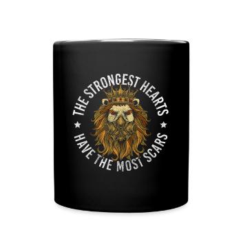 Lion Head Safari Wildcat - Full Colour Mug - black - Front