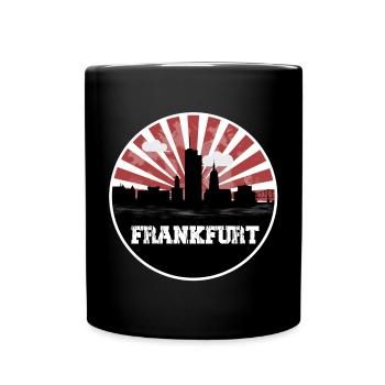 Frankfurt Skyline Home Game - Full Colour Mug - black - Front