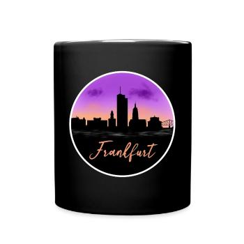 Francfort Fine Skyline - Mug uni - noir - Devant