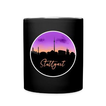 Stuttgart Fine Skyline - Mug uni - noir - Devant