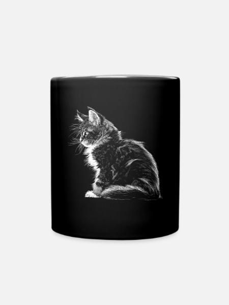 Kitten - Full Colour Mug - black