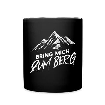 Wanderer Berge Wandern Statement Wanderwege Natur - Tasse einfarbig - Schwarz - Vorne