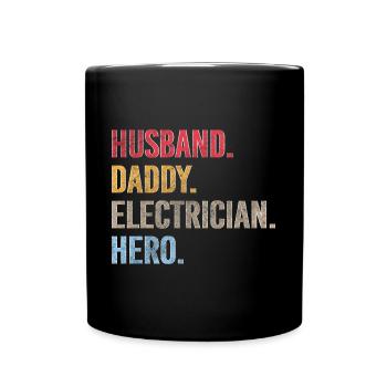 Electronics technician Profession Electrical - Full Colour Mug - black - Front