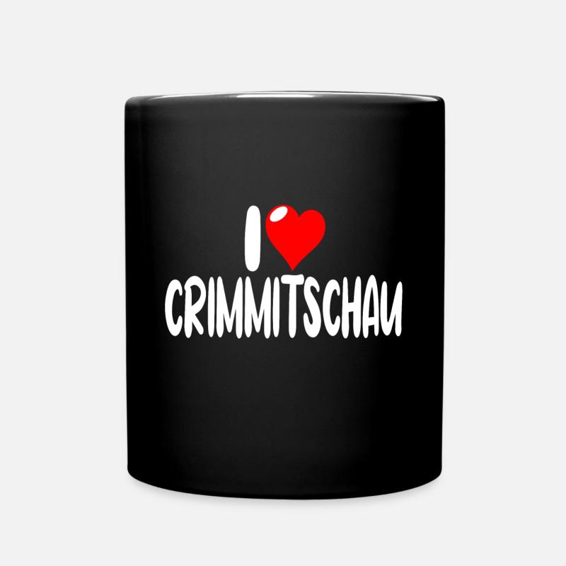 Crimmitschau - Tasse einfarbig - Schwarz