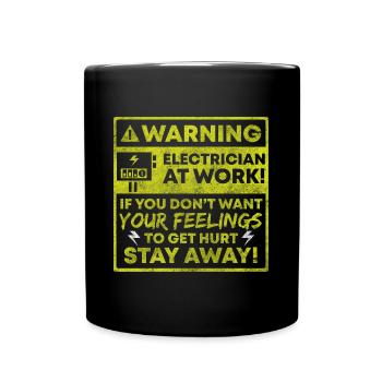 Électricité Artisanat Voltage Work - Mug uni - noir - Devant