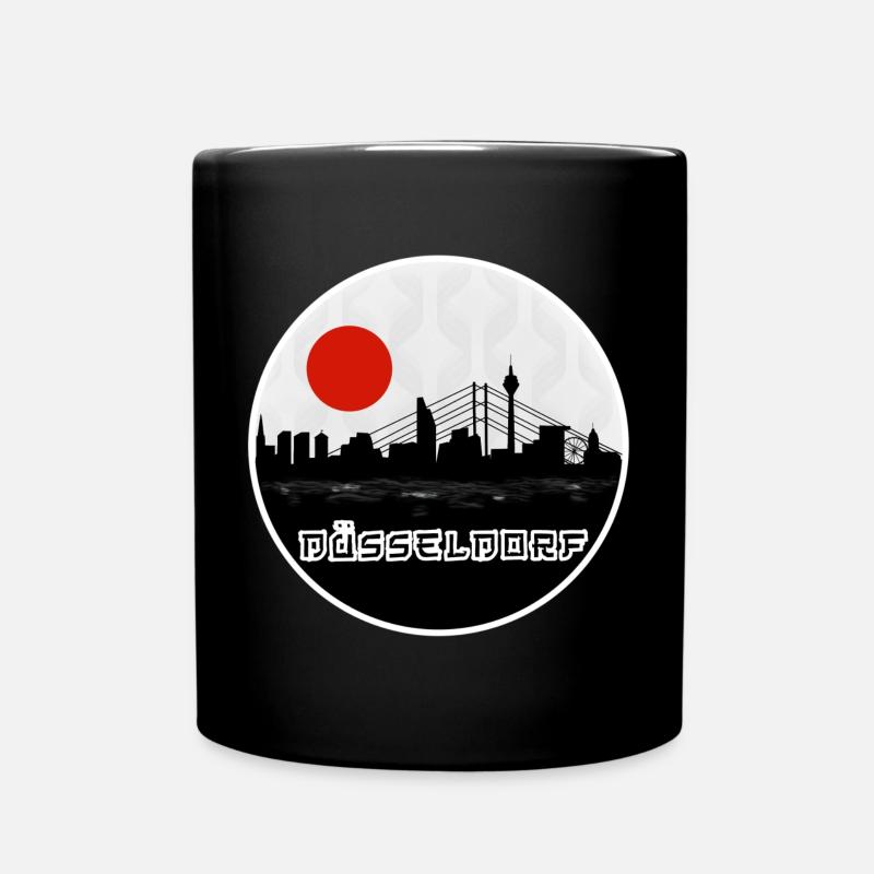 Düsseldorf Japan Skyline - Tasse einfarbig - Schwarz