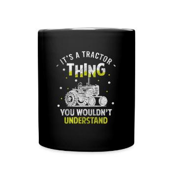 Tracteur Farm Tracteur Stable - Mug uni - noir - Devant
