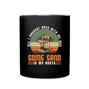 Wilder Westen Wild Pferd Westernpferd - Tasse einfarbig - Schwarz - Vorne