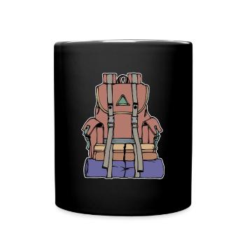 Wandern Wanderrouten Klettern Bergsteigen Natur - Tasse einfarbig - Schwarz - Vorne