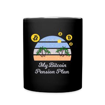 Le plan de retraite avec Bitcoin - Mug uni - noir - Devant