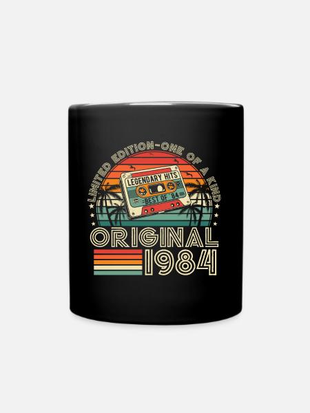 Original 1984 Vintage Vintage Retro Birthday - Mug uni - noir