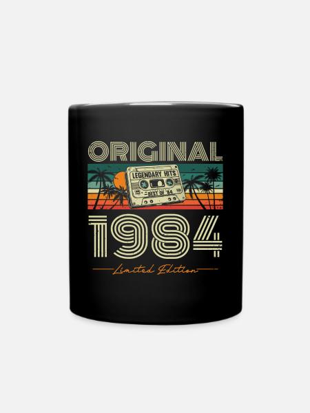 Original 1984 Vintage Vintage Retro Birthday - Mug uni - noir