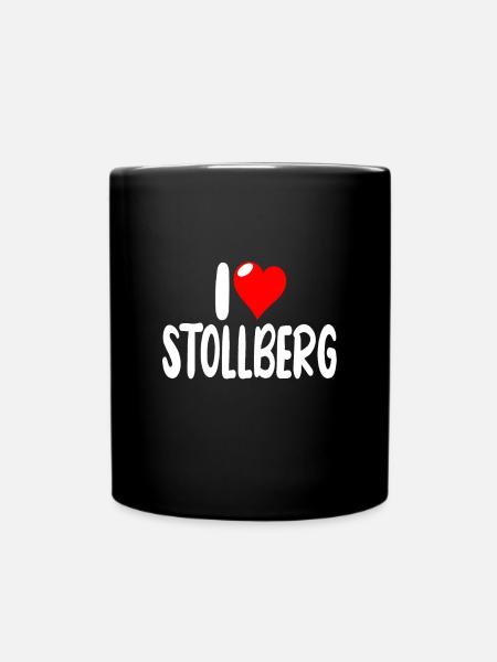 Stollberg - Tasse einfarbig - Schwarz