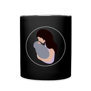 Mère et enfant - Mug uni - noir - Devant