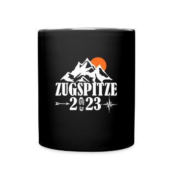 Zugspitze 2023 - Tasse einfarbig - Schwarz - Vorne