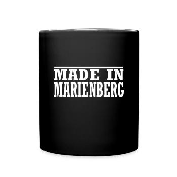 Marienberg - Tasse einfarbig - Schwarz - Vorne