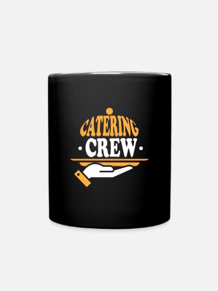 Catering Crew Caterer Essen servieren Service Team - Tasse einfarbig - Schwarz
