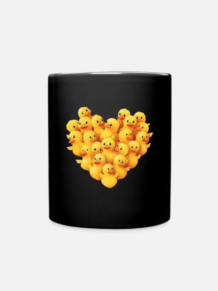 Baby-Ente - Tasse einfarbig - Schwarz