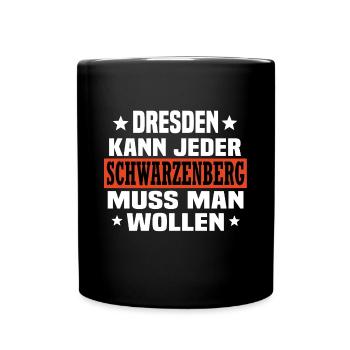 Schwarzenberg - Tasse einfarbig - Schwarz - Vorne