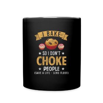 Bäcker Kuchen Torten - Tasse einfarbig - Schwarz - Vorne