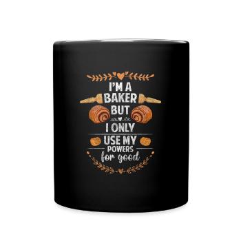 Baking pastry dough - Full Colour Mug - black - Front